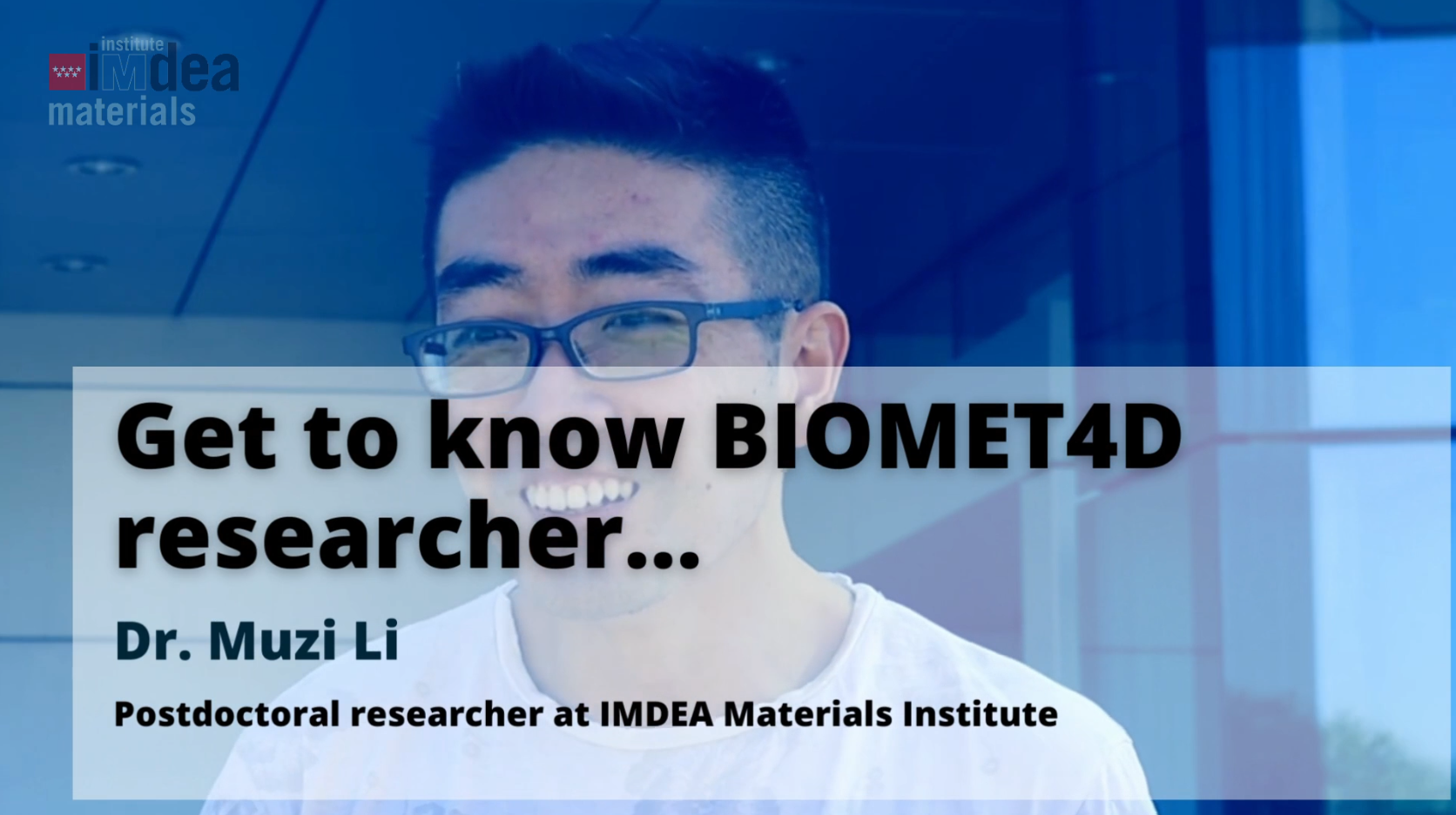 Get to know BIOMET4D researcher Dr. Muzi Li